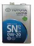 А/масло TOYOTA Motor Oil SN/CF/GF-5 0w20 4л жесть