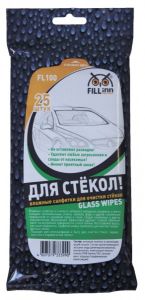 Влажные салфетки д/очистки стекол в сашетах,25шт.FL100 в Кирове