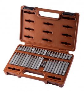 Набор вставок-бит 30,75мм,TORX T20-T60,SPLINE M5-M12,HEX 4-12мм,адаптеры 3/8"DR и 1/2"DR,42п 953242 в Кирове