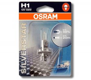 А/лампы Osram г/с SILVERSTAR 12V H1 55W (64150SVS) Германия в Кирове