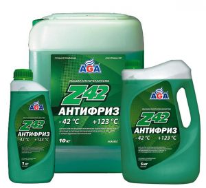 Антифриз зеленый AGA Z42 5л в Кирове