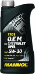         Масло Mannol  7701 O.E.M. for Chevrolet Opel 5w-30 синт. 1л