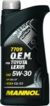         Масло Mannol  7709 O.E.M. for Toyota Lexus 5w-30 синт. 1л