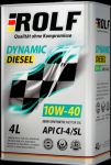 Масло моторное полусинтетическое ROLF Dynamic Diesel SAE 10w40, CI-4/SL 1л
