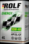 Масло моторное полусинтетическое ROLF Energy SAE 10w40, SL/CF 1л